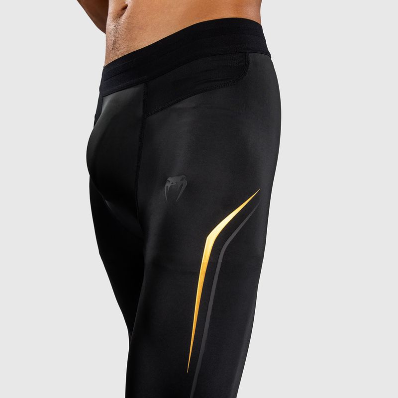 Legginsy treningowe męskie Venum G-Core Spats black/gold 5