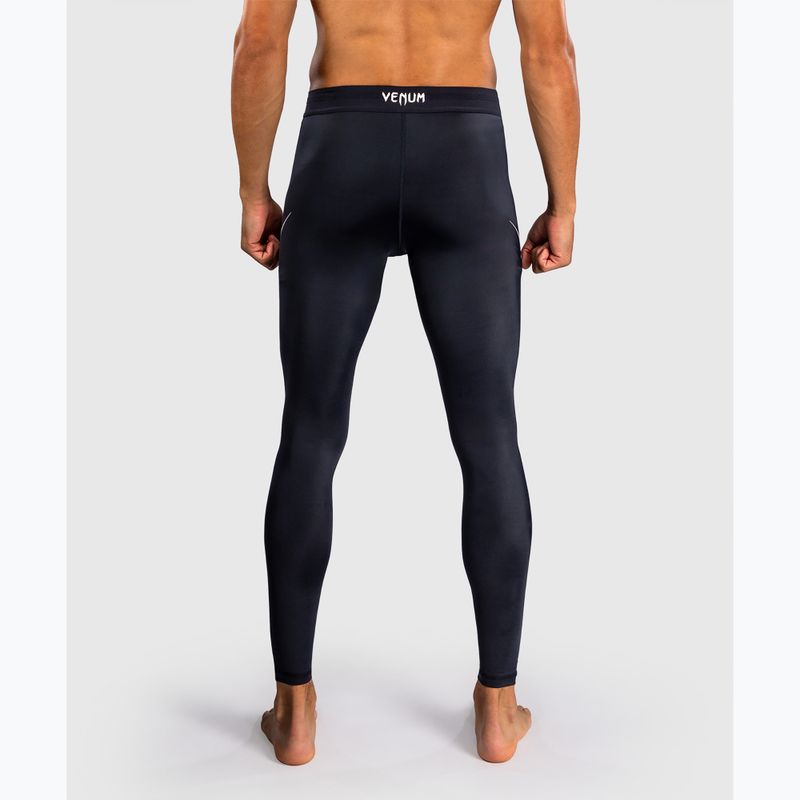 Legginsy treningowe męskie Venum G-Core Spats navy blue/white 3