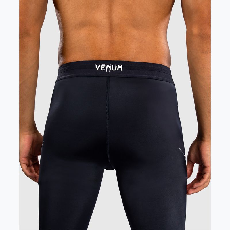 Legginsy treningowe męskie Venum G-Core Spats navy blue/white 5