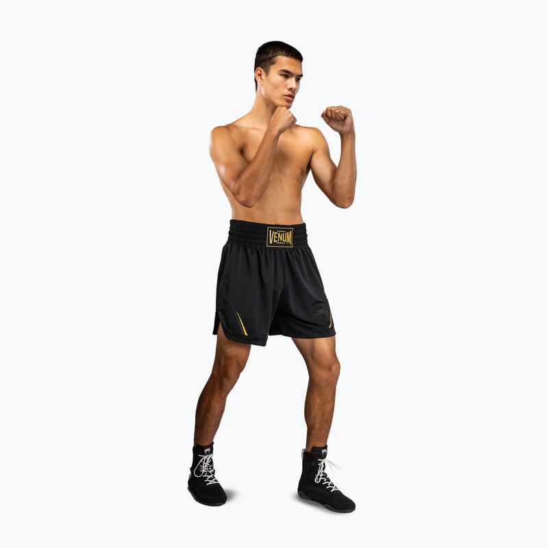 Spodenki treningowe męskie Venum G-Core Boxing black/gold 2