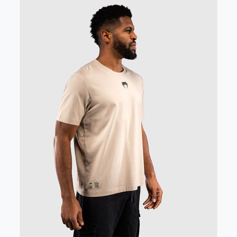 Koszulka męska Venum Fight Icon Cotton beige 3