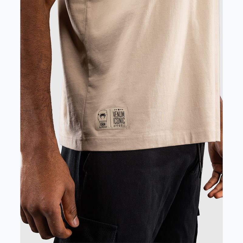 Koszulka męska Venum Fight Icon Cotton beige 4