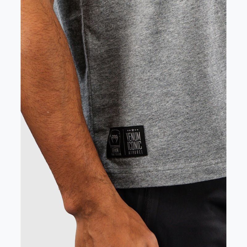 Koszulka męska Venum Fight Icon Cotton light heather grey 4