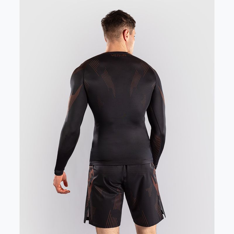 Rashguard męski długi rękaw Venum No-Gi 6.0 Rashguard black/brown 3