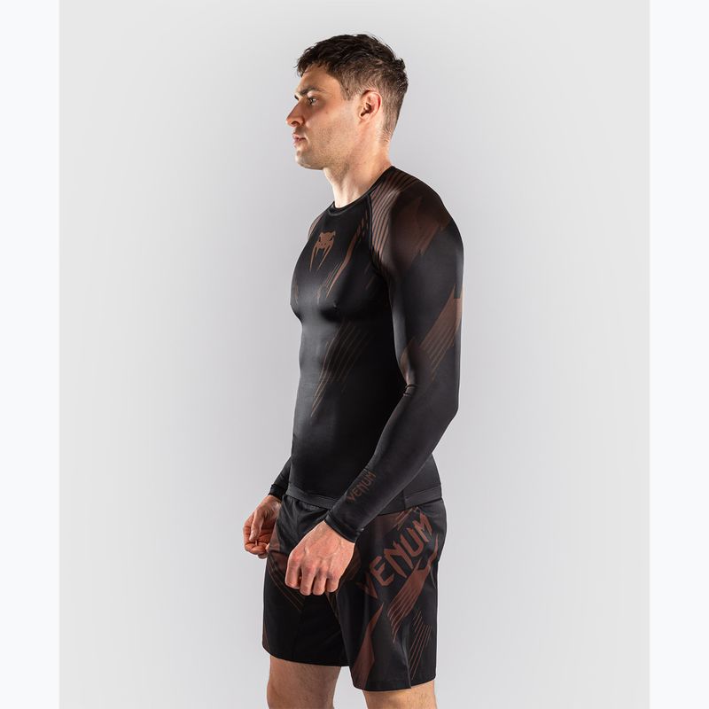 Rashguard męski długi rękaw Venum No-Gi 6.0 Rashguard black/brown 4