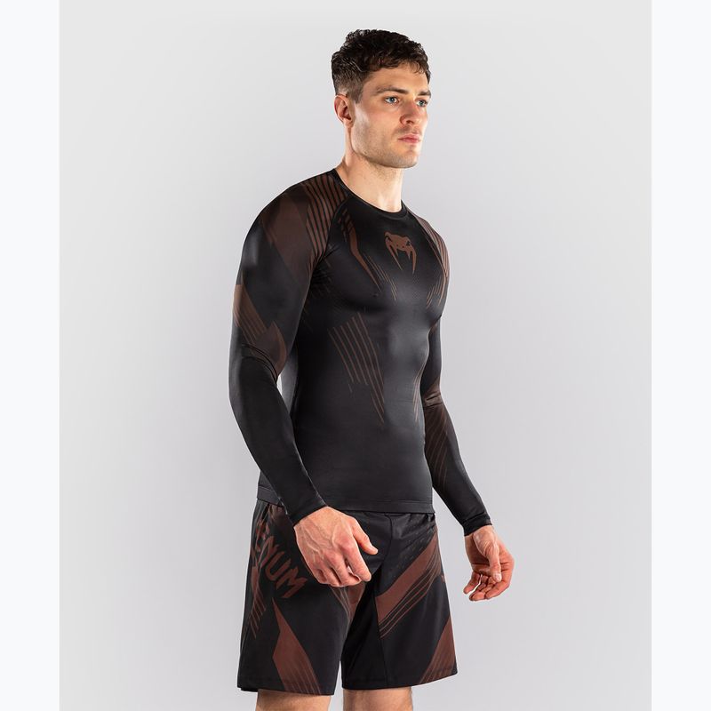 Rashguard męski długi rękaw Venum No-Gi 6.0 Rashguard black/brown 5