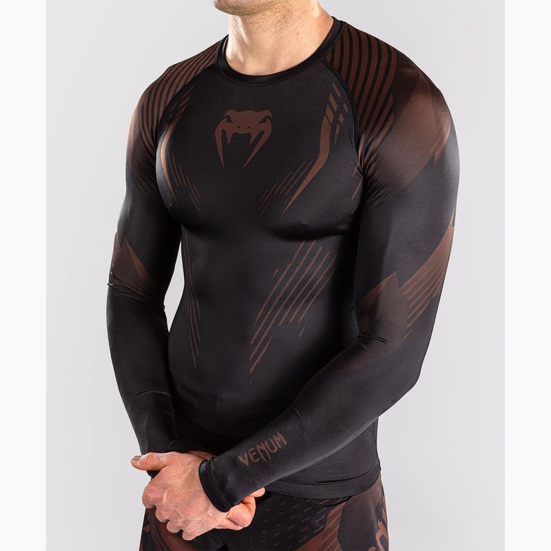 Rashguard męski długi rękaw Venum No-Gi 6.0 Rashguard black/brown 6