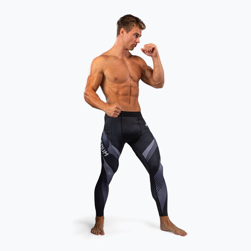 Legginsy treningowe męskie Venum No-Gi 6.0 Spats black/white 2