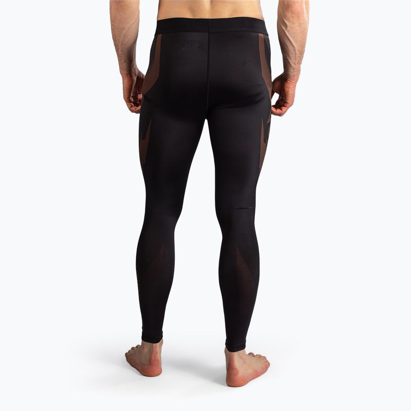 Legginsy treningowe męskie Venum No-Gi 6.0 Spats Black/Brown 3