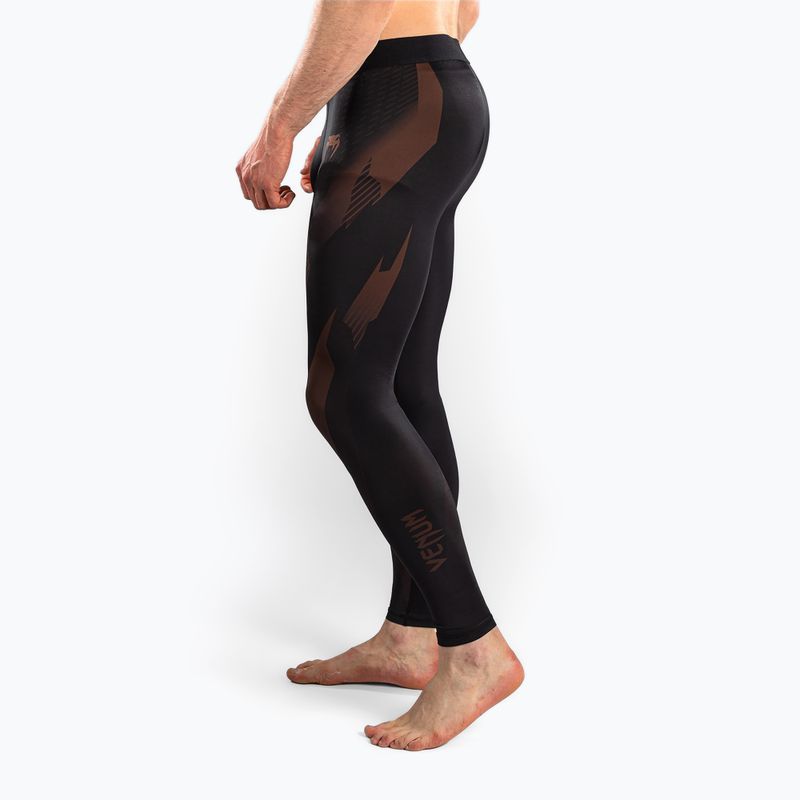 Legginsy treningowe męskie Venum No-Gi 6.0 Spats Black/Brown 5