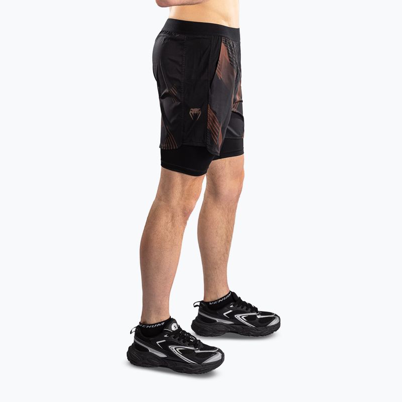 Spodenki treningowe męskie Venum No-Gi 6.0 Training black/brown 4