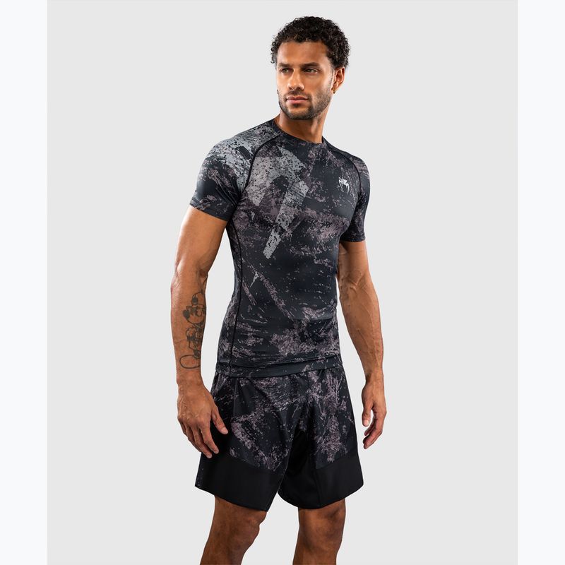 Rashguard męski Venum Rage & Workout Rashguard SS black/grey 4