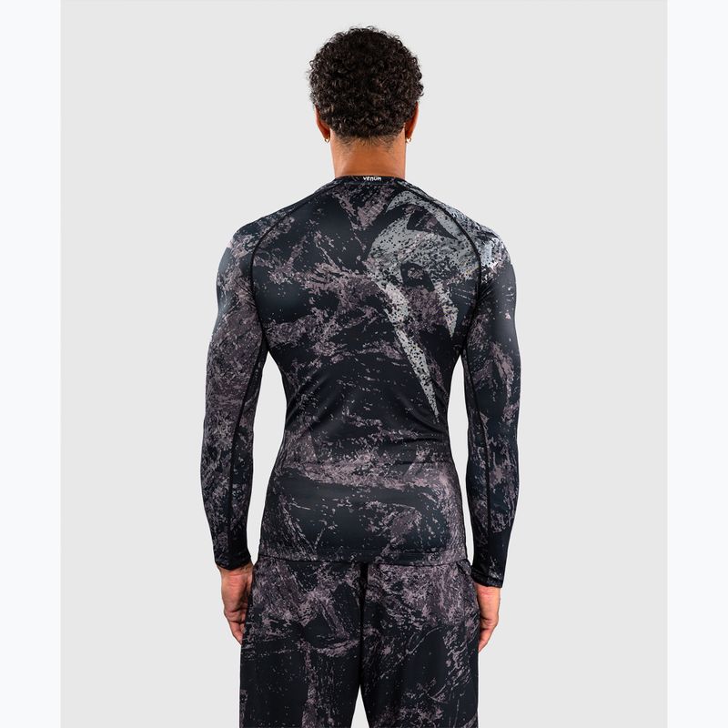 Rashguard męski długi rękaw Venum Rage & Workout Rashguard LS black/grey 3