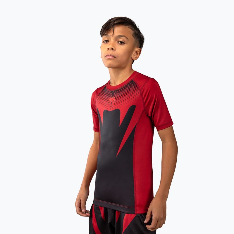 Rashguard dziecięcy Venum Attack Rashguard SS black/red 3
