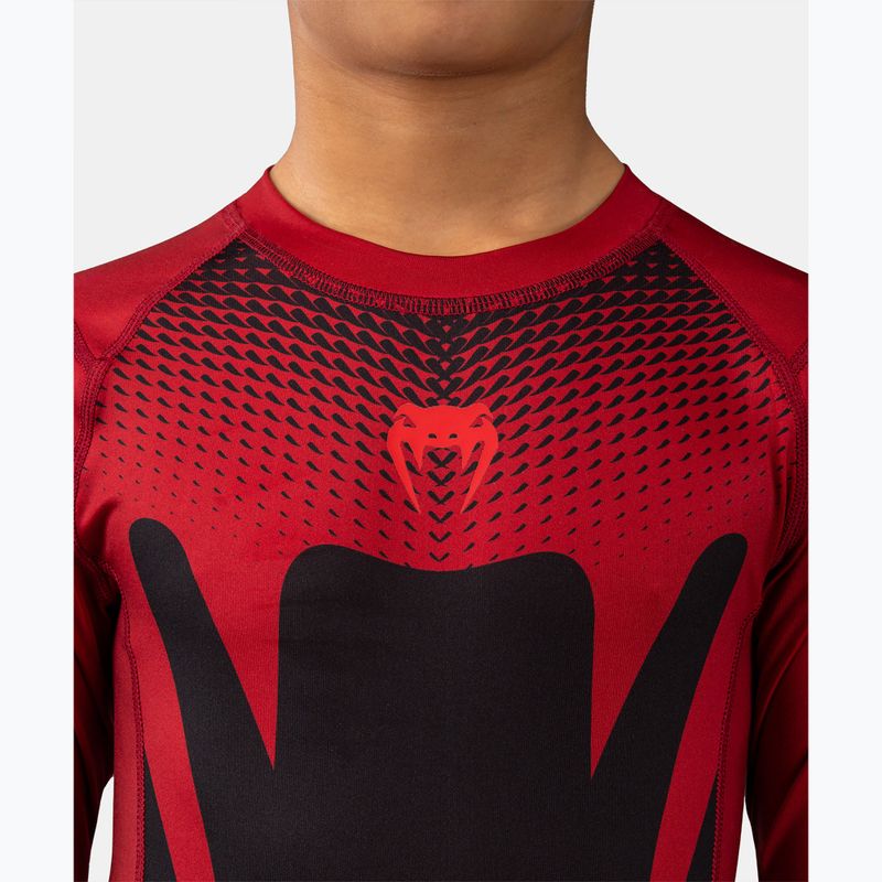 Rashguard dziecięcy Venum Attack Rashguard SS black/red 5