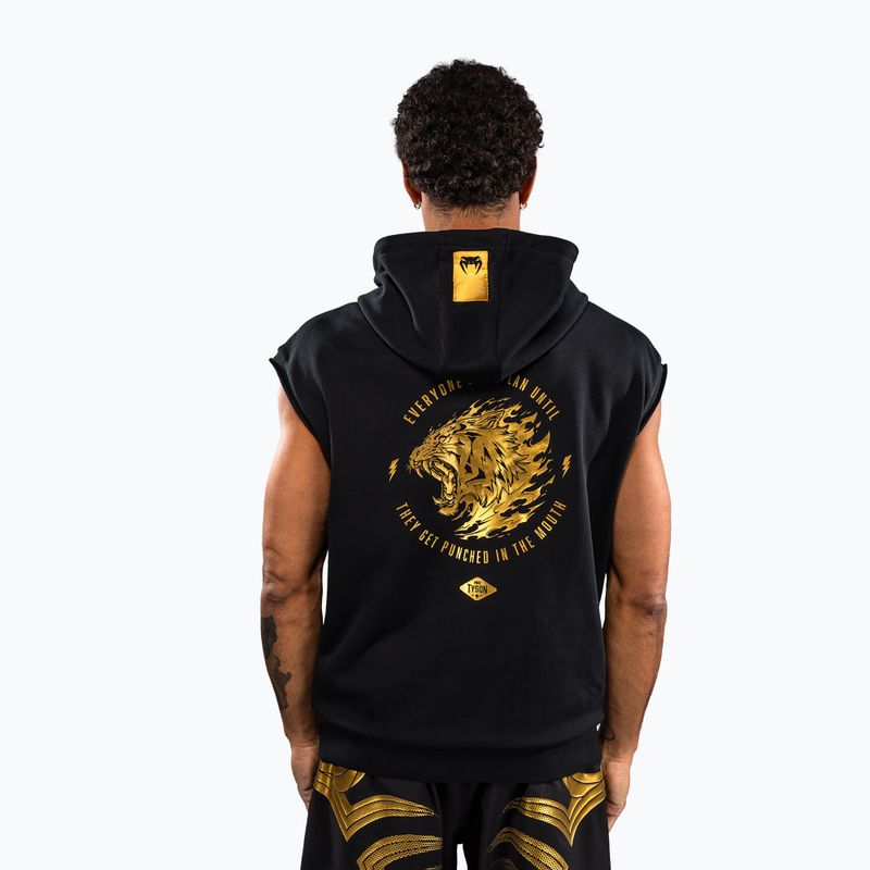 Bluza męska Venum x Mike Tyson Tiger Sleeveless Hoodie black/gold 3