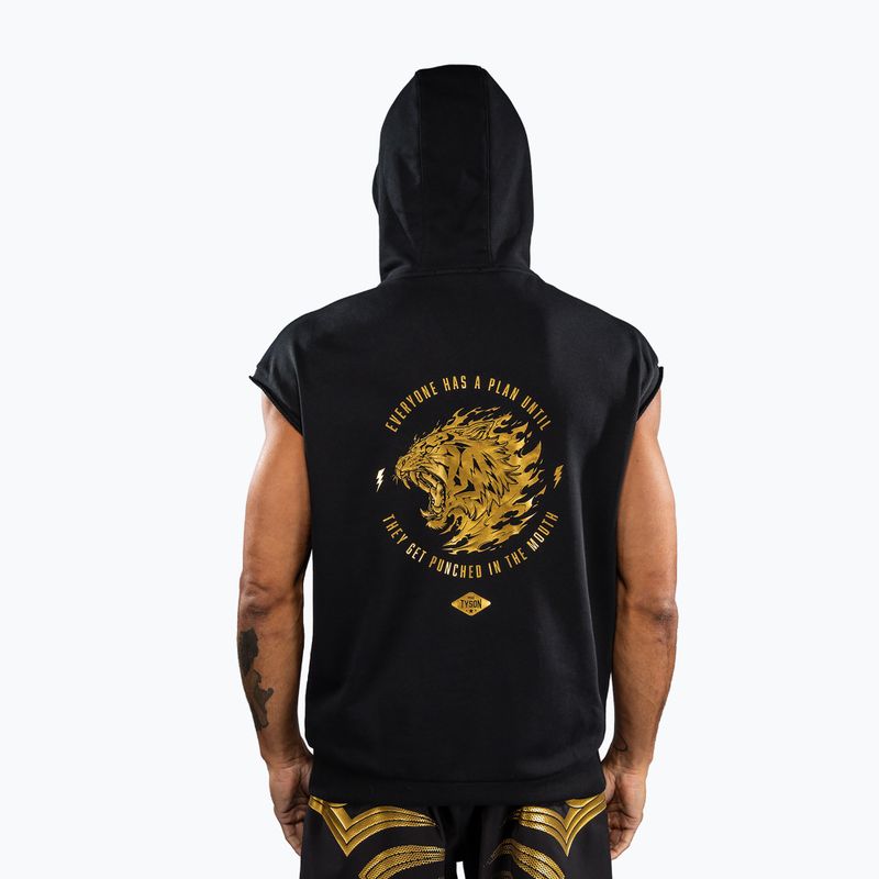 Bluza męska Venum x Mike Tyson Tiger Sleeveless Hoodie black/gold 5