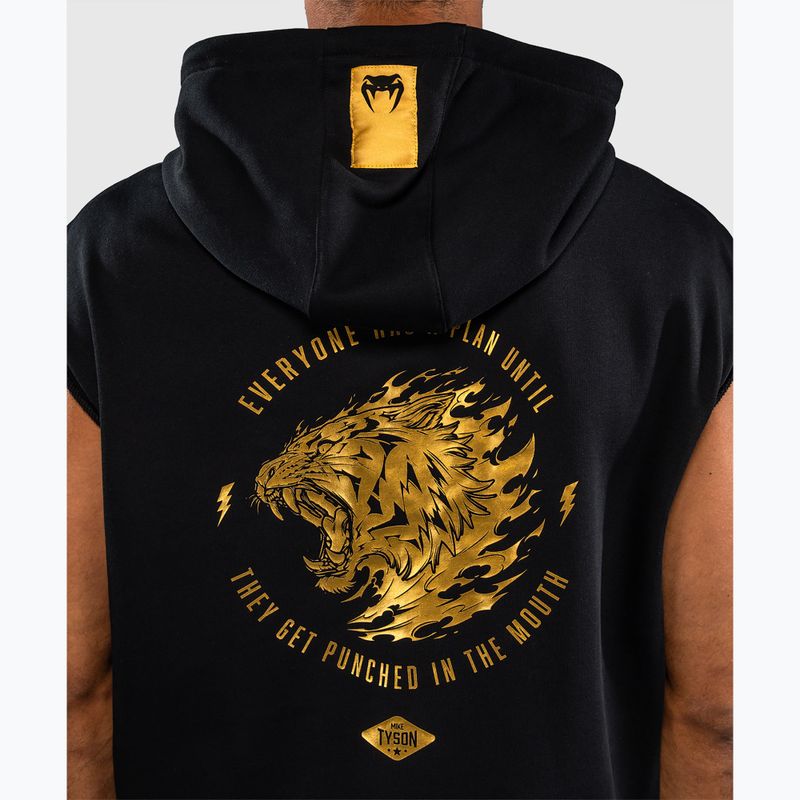 Bluza męska Venum x Mike Tyson Tiger Sleeveless Hoodie black/gold 7
