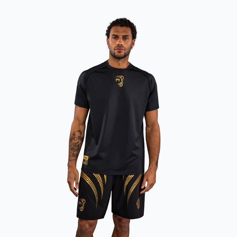 Koszulka męska Venum x Mike Tyson Tiger Dry Tech black/gold
