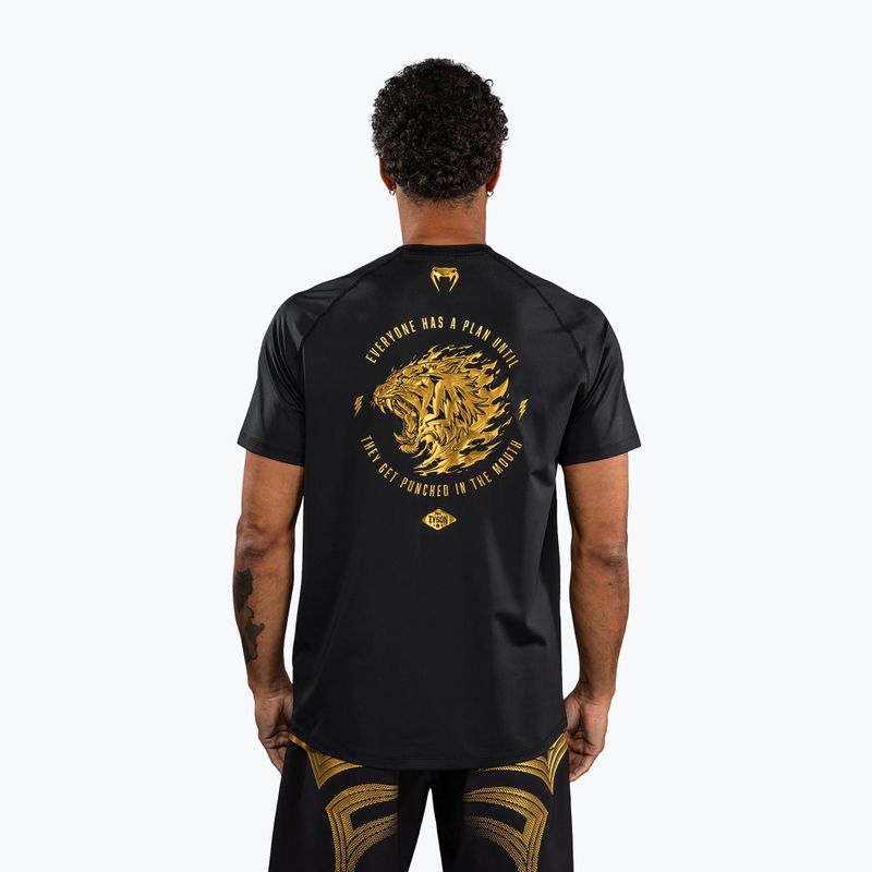 Koszulka męska Venum x Mike Tyson Tiger Dry Tech black/gold 3