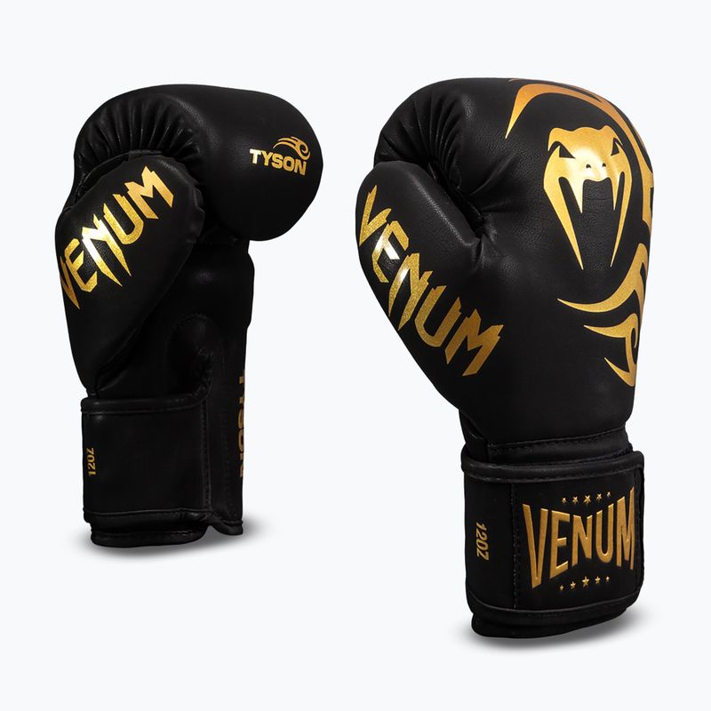 Rękawice bokserskie Venum Mike Tyson Replica Boxing black/gold 2