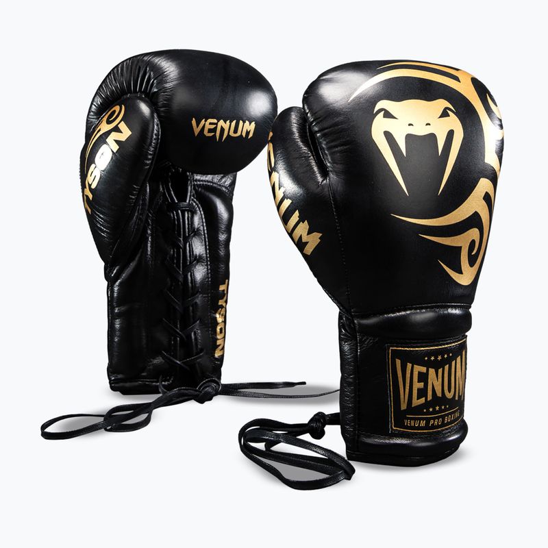 Rękawice bokserskie Venum Giant 2.0 Mike Tyson Pro Boxing black/gold 2