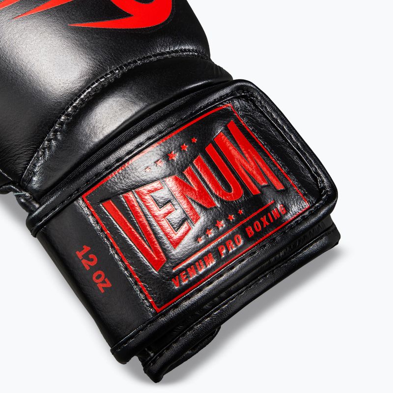 Rękawice bokserskie Venum Giant 2.0 Mike Tyson Pro Boxing black/red 4