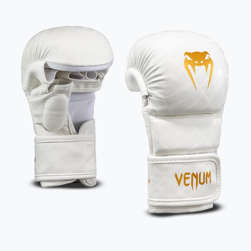 Rękawice sparingowe Venum Contender 1.5 XT 3D Sparring white/gold