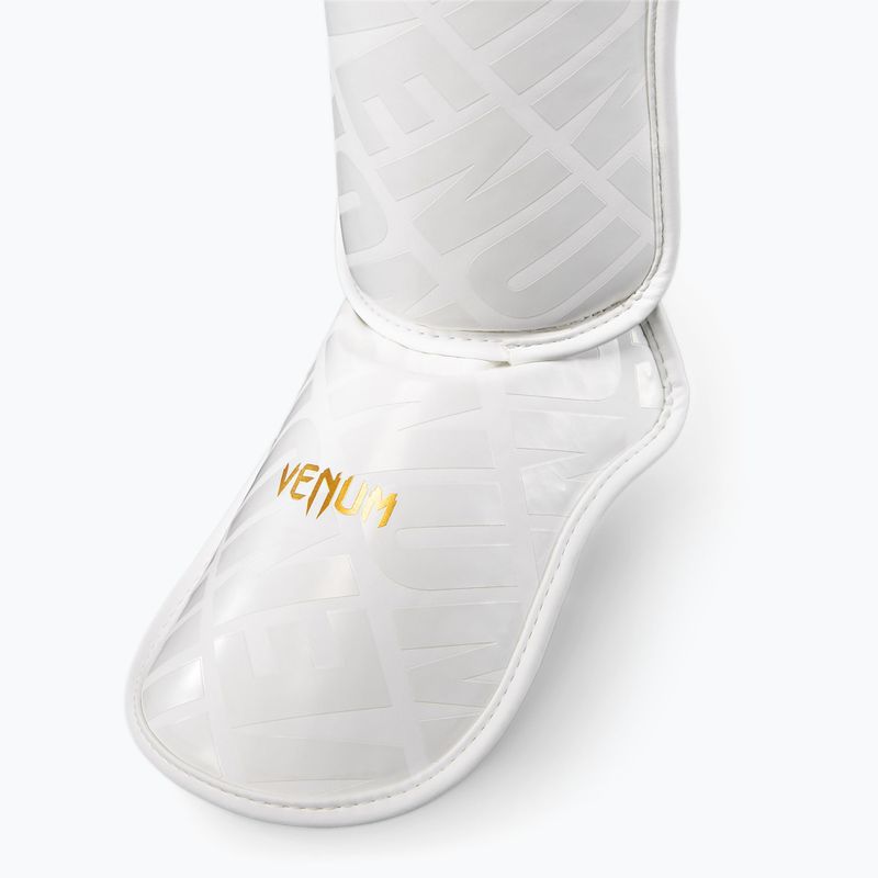 Ochraniacze piszczeli Venum Contender 1.5 XT 3D Shin white/gold 2