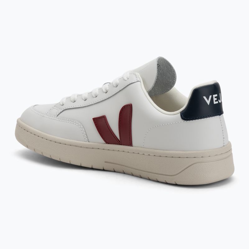 Buty damskie VEJA V-12 Leather white/marsala/nautico 3