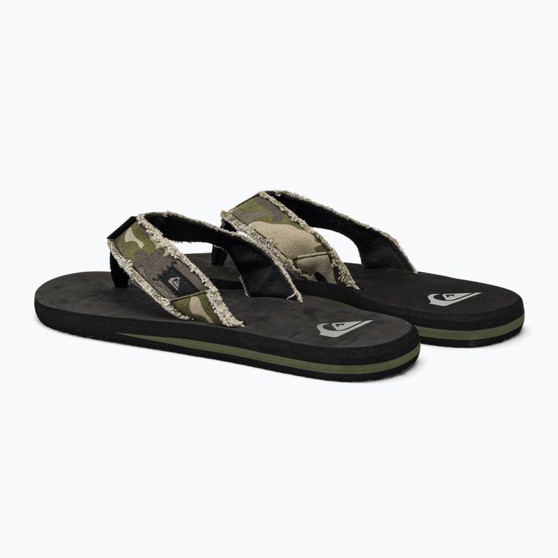 Japonki męskie Quiksilver Monkey Abyss green/brown/black 3