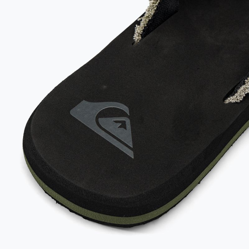 Japonki męskie Quiksilver Monkey Abyss green/brown/black 8
