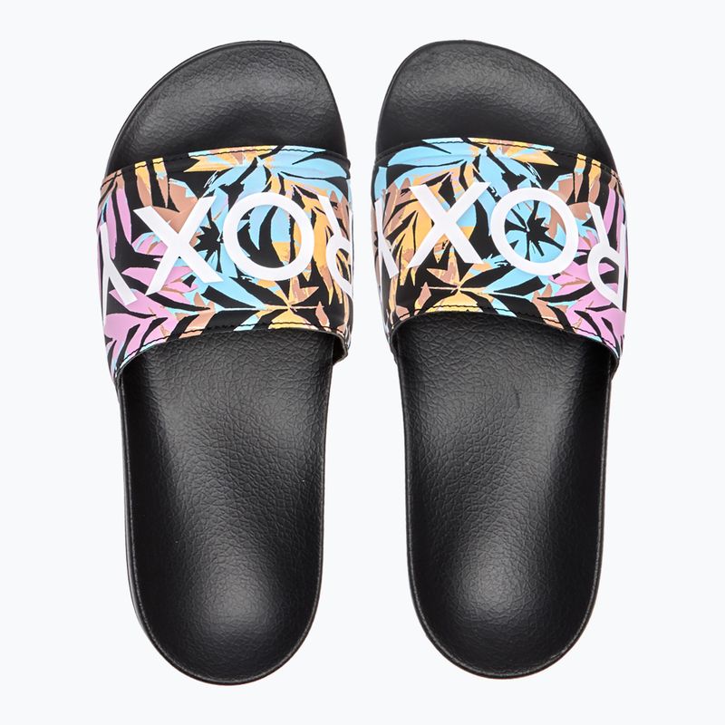 Klapki damskie ROXY Slippy II black multi 4