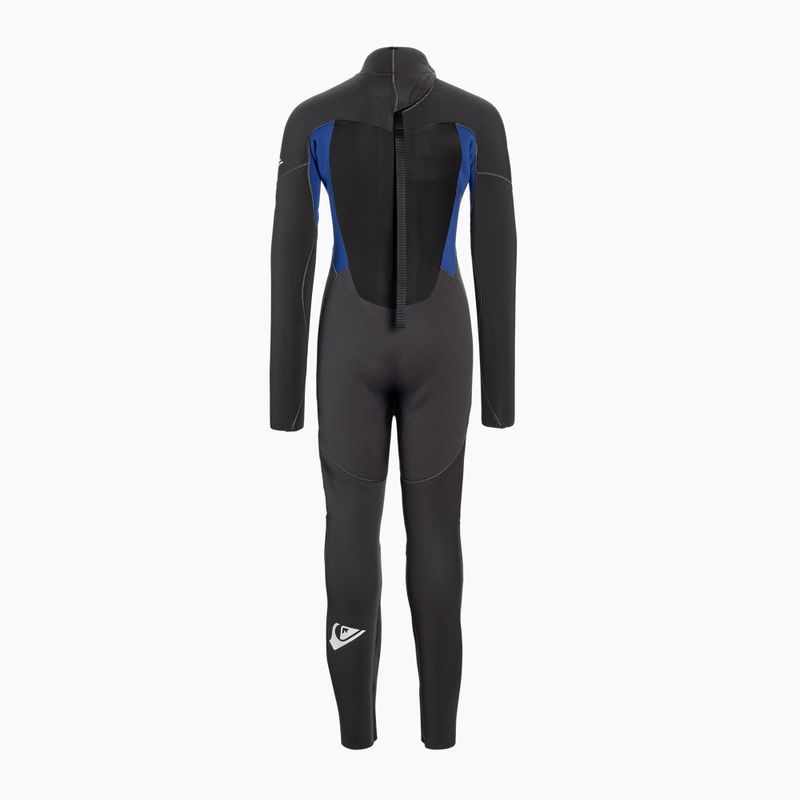 Pianka do pływania dziecięca Quiksilver 4/3 mm Prologue Back Zip jet black/nite blue 2