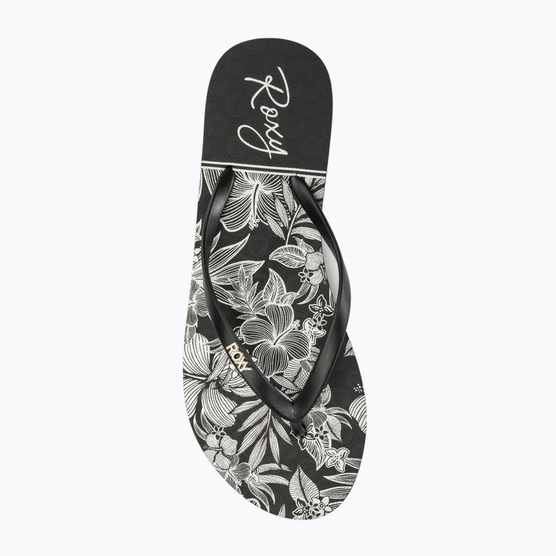 Japonki damskie ROXY Viva Stamp II black/white 5