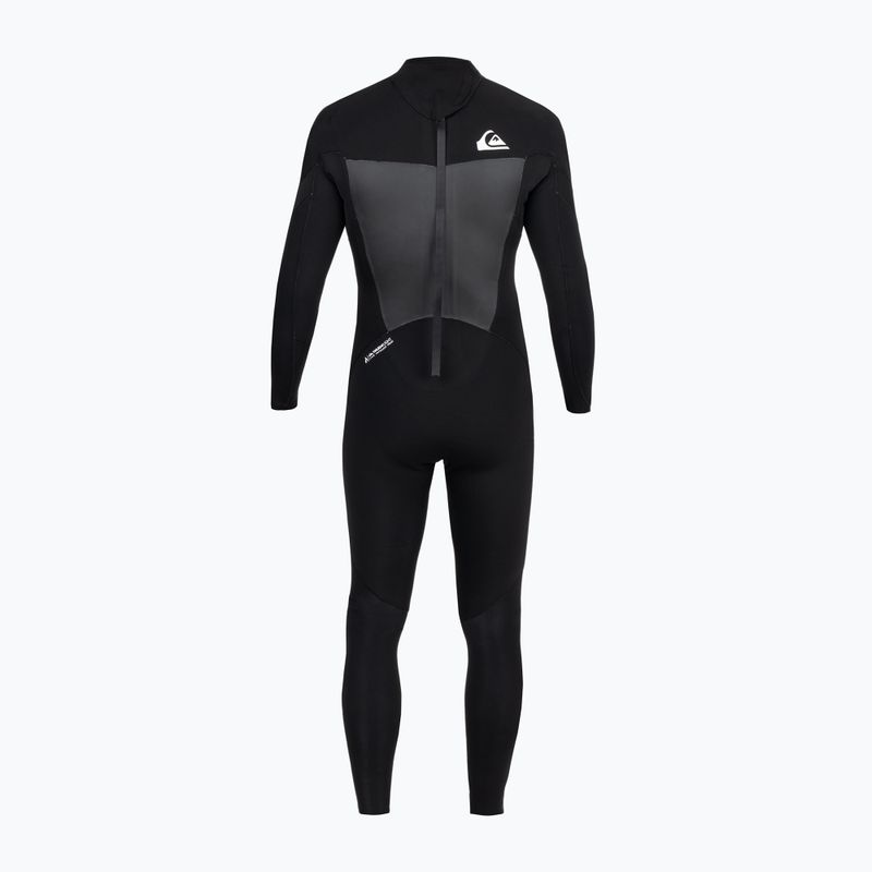 Pianka do pływania męska Quiksilver 3/2 mm Syncro Back Zip GBS black/white 2