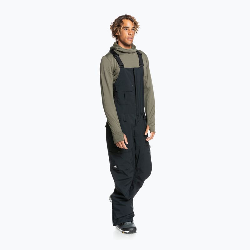 Spodnie snowboardowe męskie Quiksilver Utility Bib 2022 true black 2