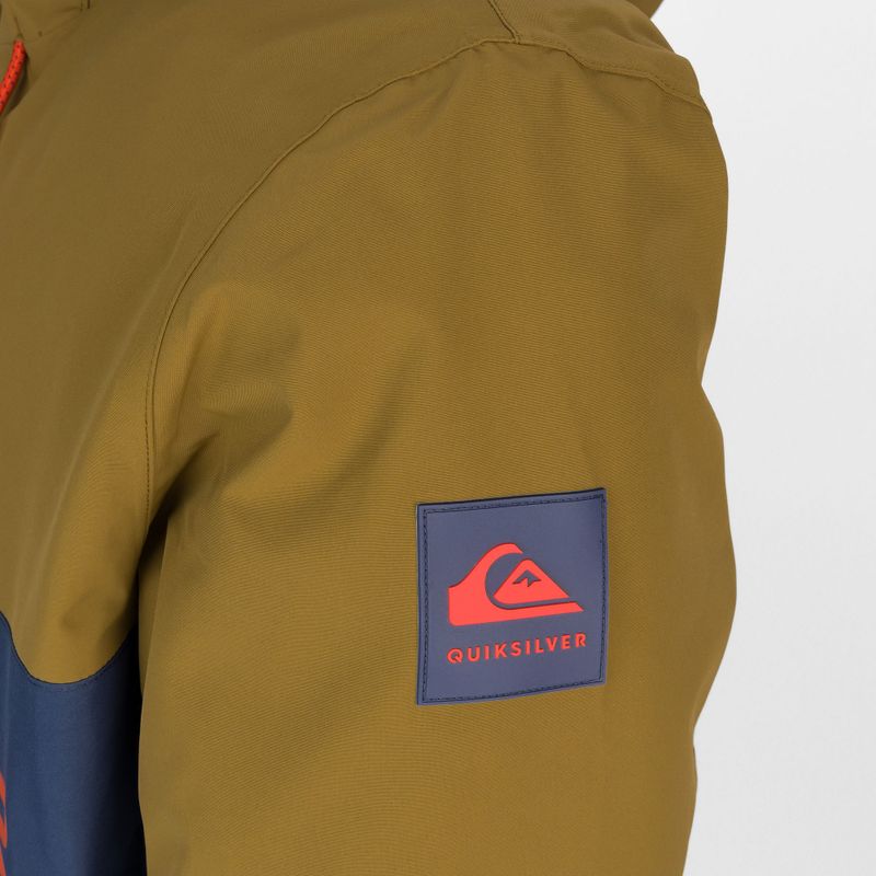 Kurtka snowboardowa męska Quiksilver Steeze military olive 3