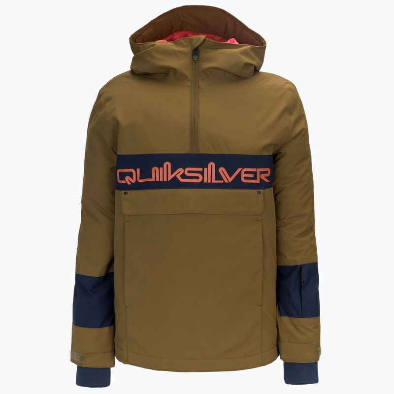 Kurtka snowboardowa dziecięca Quiksilver Steeze military olive