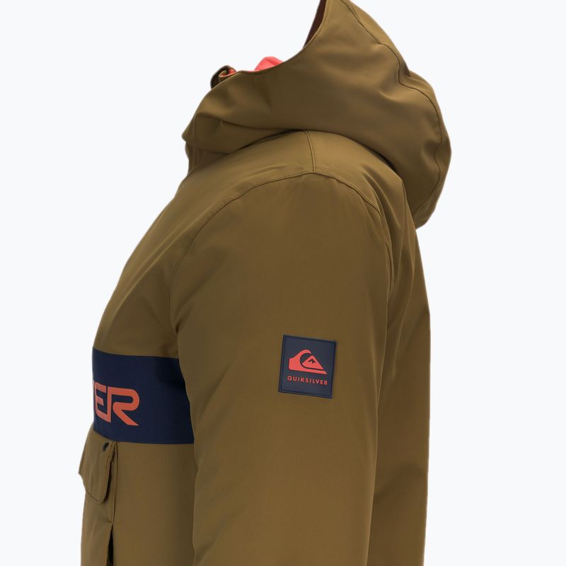 Kurtka snowboardowa dziecięca Quiksilver Steeze military olive 3