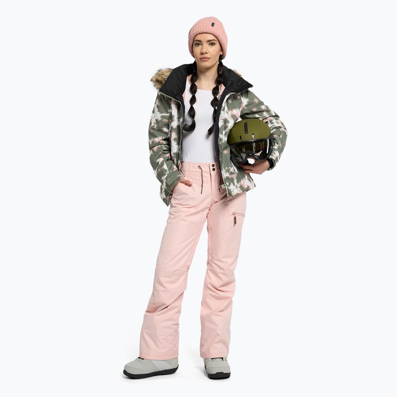Spodnie snowboardowe damskie ROXY Nadia silver pink 2