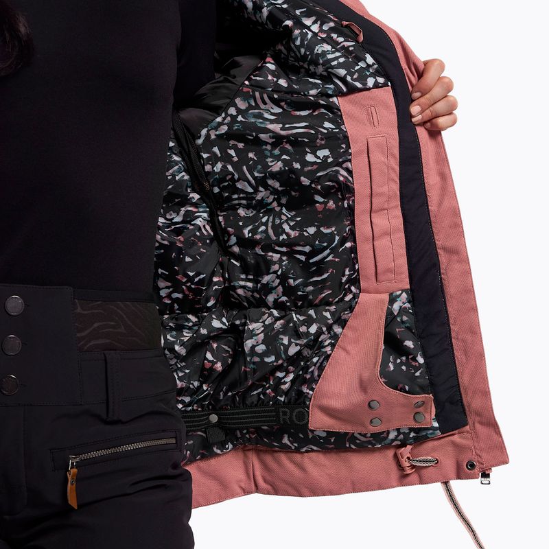 Kurtka snowboardowa damska ROXY Meade dusty rose 12