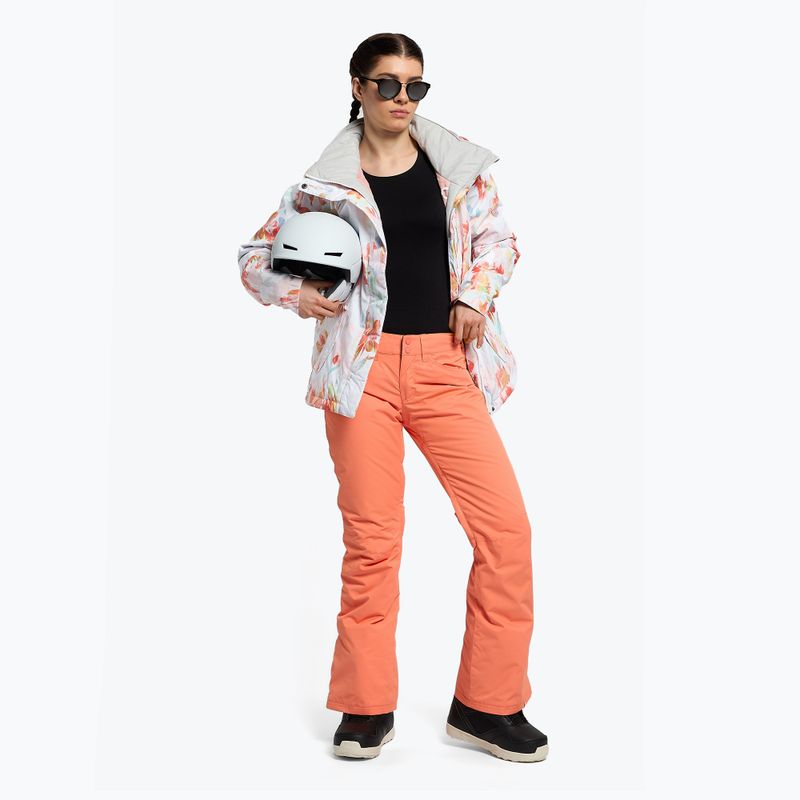 Spodnie snowboardowe damskie ROXY Backyard fusion coral 2