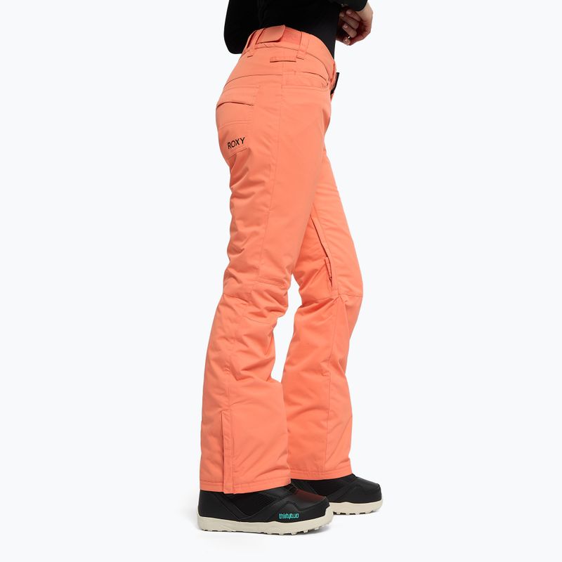 Spodnie snowboardowe damskie ROXY Backyard fusion coral 3