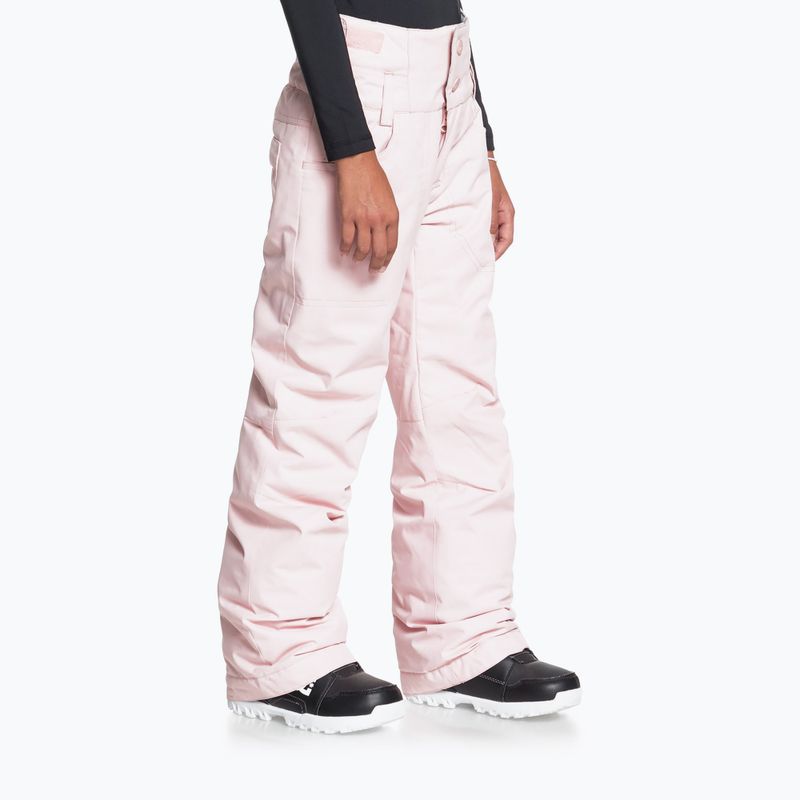 Spodnie snowboardowe dziecięce ROXY Diversion powder pink 6