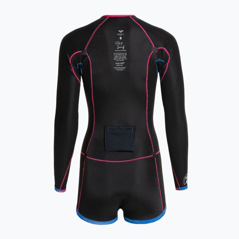 Pianka do pływania damska ROXY 1,5 mm Pop Surf Chest Zip Springsuit Qlock blue 5
