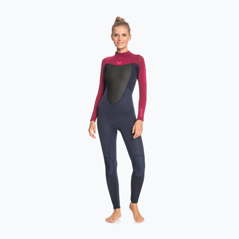 Pianka do pływania damska ROXY 3/2 mm Prologue Back Zip FL dark navy/burgundy 8