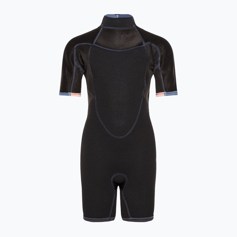 Pianka do pływania dziecięca ROXY 2/2 mm Prologue Back Zip Springsuit Flock cloud black/ powderdgrey/ sunglow 4