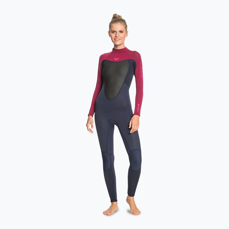 Pianka do pływania damska ROXY 4/3 mm Prologue Back Zip GBS dark navy/burgundy 6