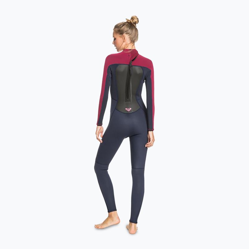 Pianka do pływania damska ROXY 4/3 mm Prologue Back Zip GBS dark navy/burgundy 7